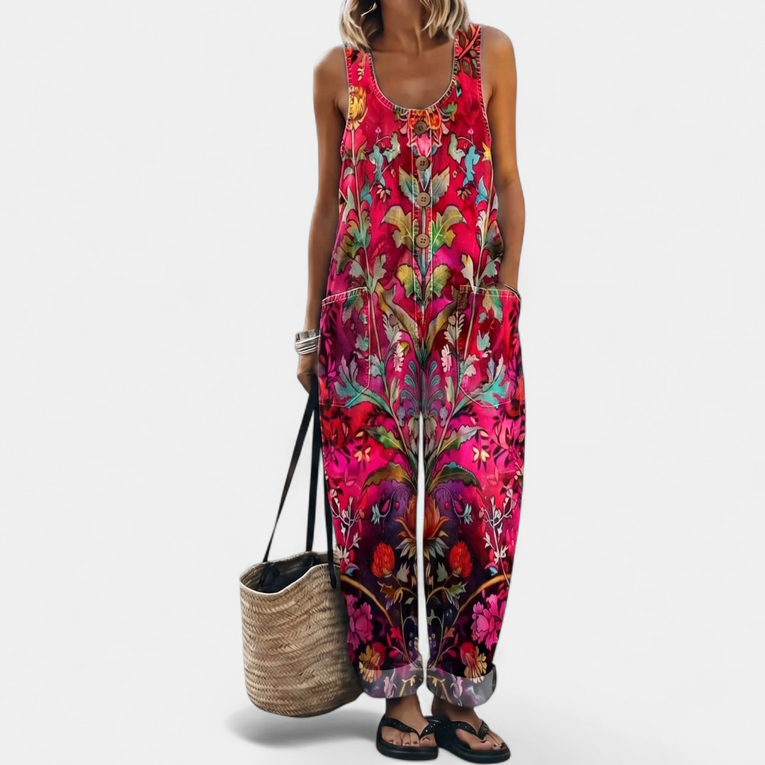 Women's Wide Leg Jumpsuit, Strapless Sleeveless Oversized