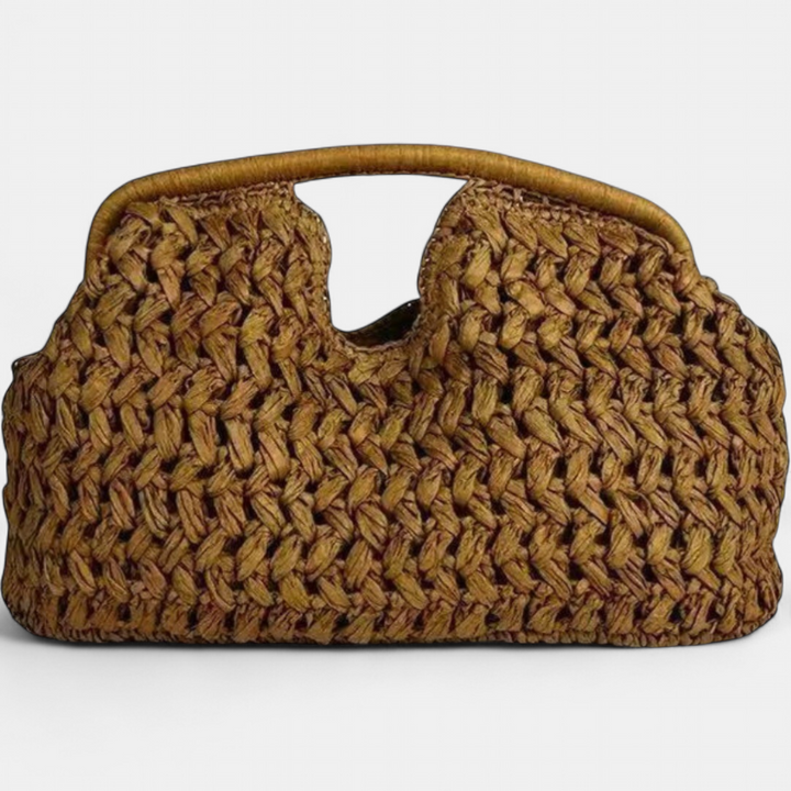 Women's Clutch Bag, Knit Crescent Top Handle