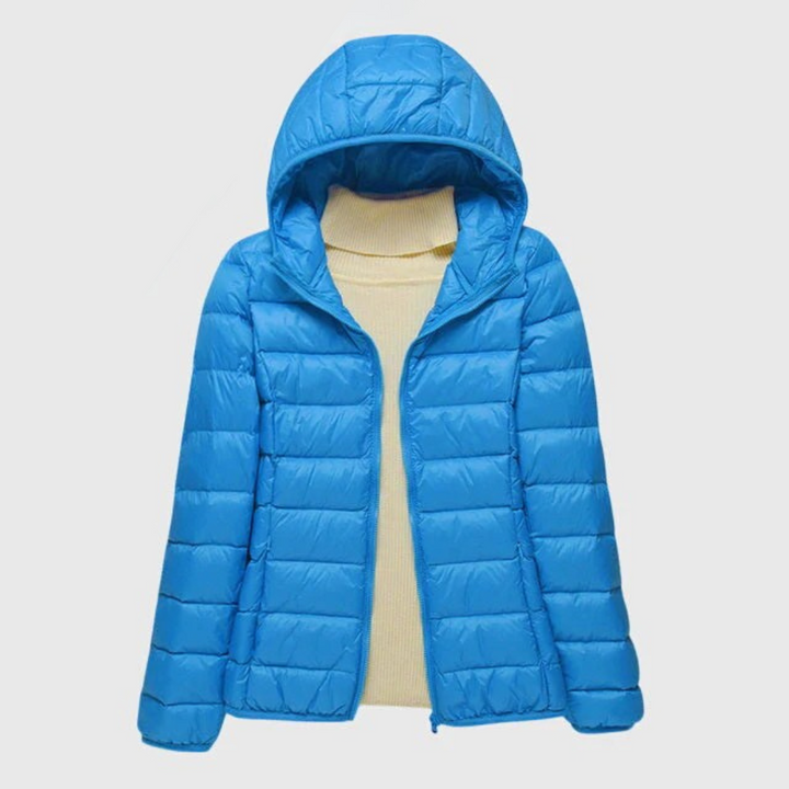 Women's Cropped Puffer Jacket, Lightweight Quilted Padded