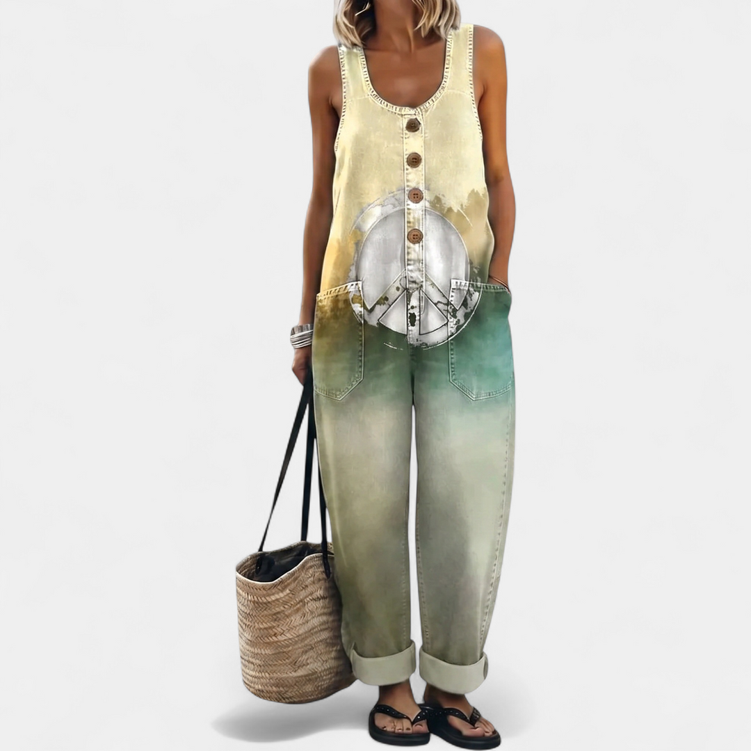 Women's Wide Leg Jumpsuit, Strapless Sleeveless Oversized