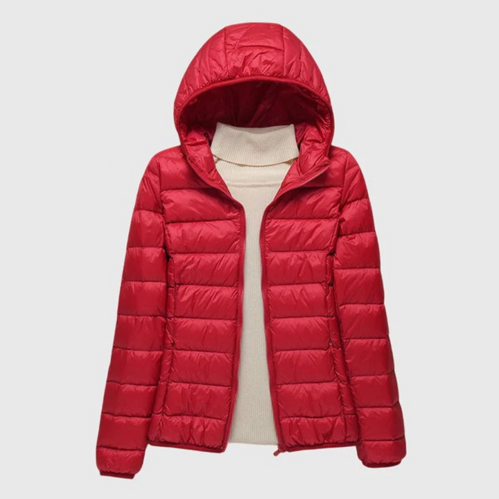 Women's Cropped Puffer Jacket, Lightweight Quilted Padded