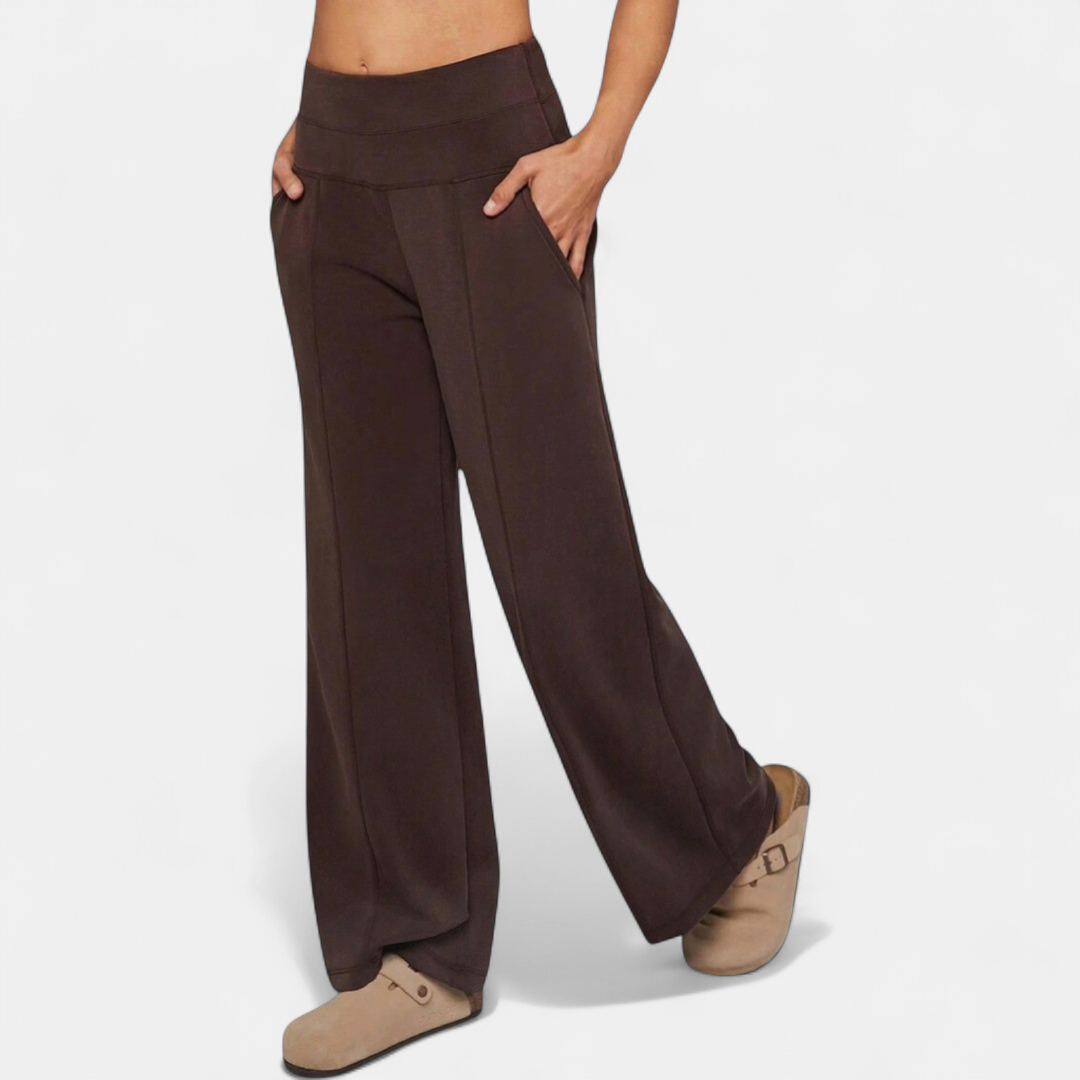 Women's Wide Leg Pants, High Waist Lounge Fit