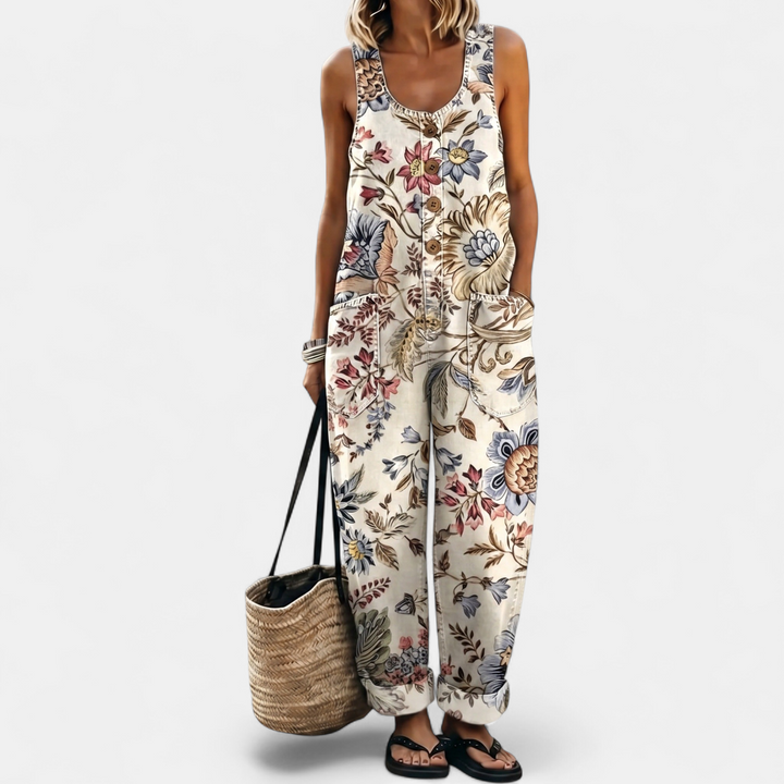 Women's Wide Leg Jumpsuit, Strapless Sleeveless Oversized
