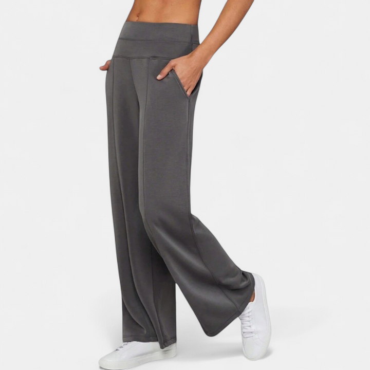 Women's Wide Leg Pants, High Waist Lounge Fit