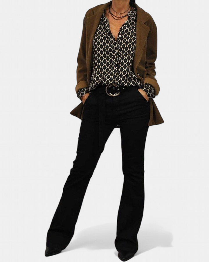 SORAYA | V-Neck Business Casual Tops
