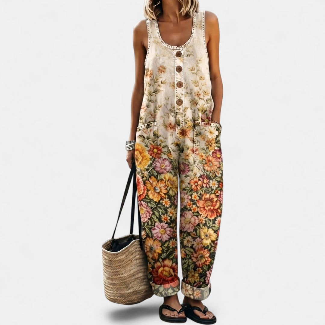 Women's Wide Leg Jumpsuit, Strapless Sleeveless Oversized