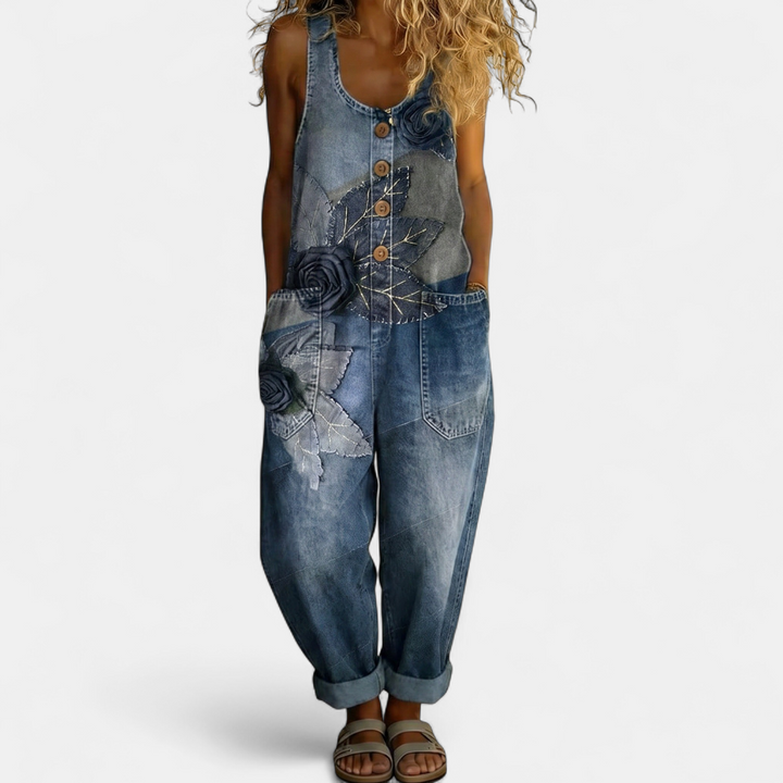 Women's Wide Leg Jumpsuit, Strapless Sleeveless Oversized