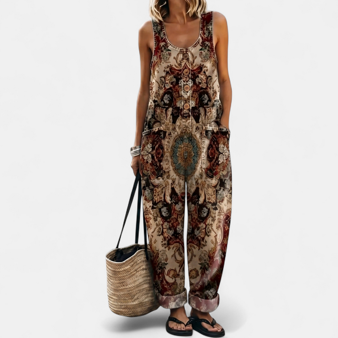 Women's Wide Leg Jumpsuit, Strapless Sleeveless Oversized