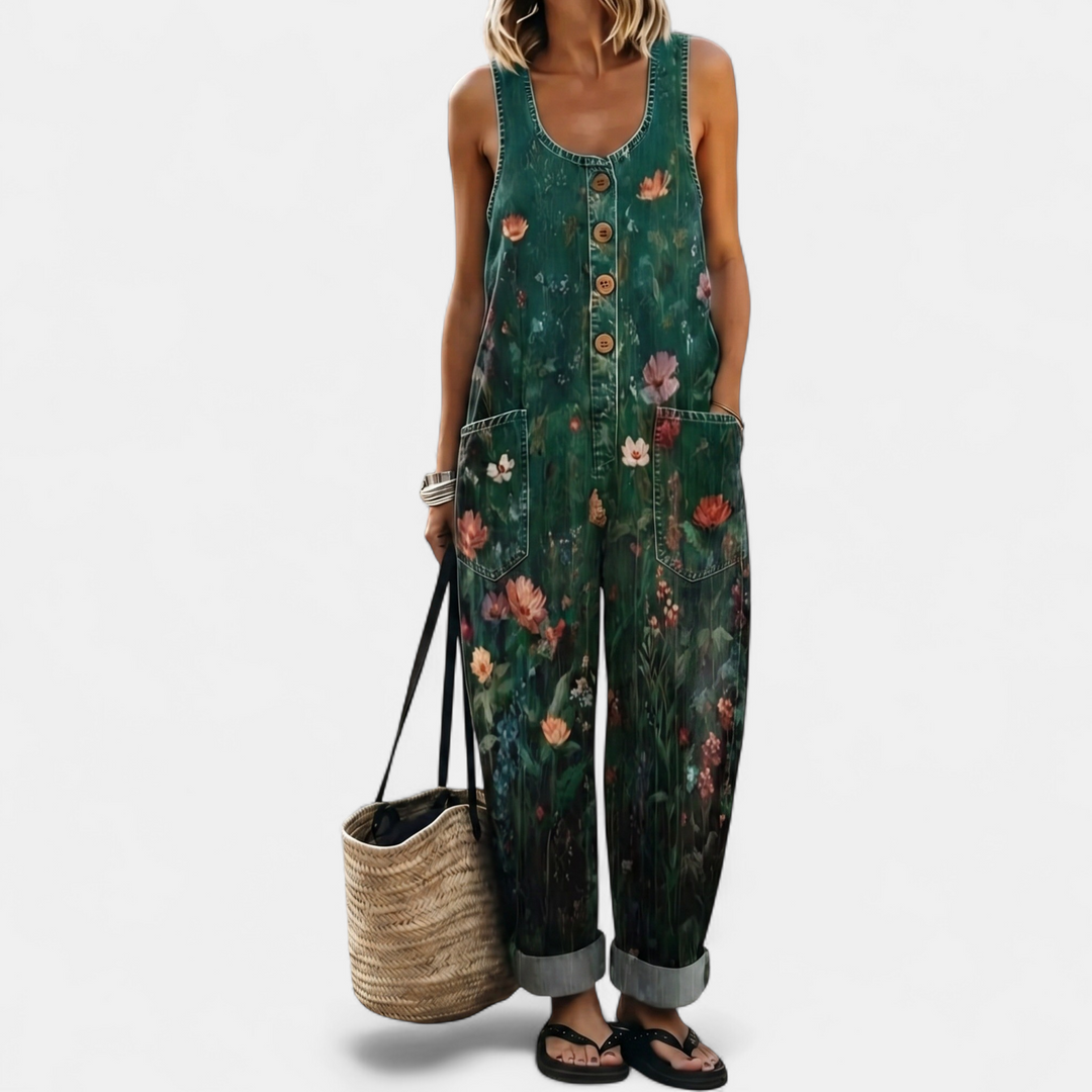 Women's Wide Leg Jumpsuit, Strapless Sleeveless Oversized