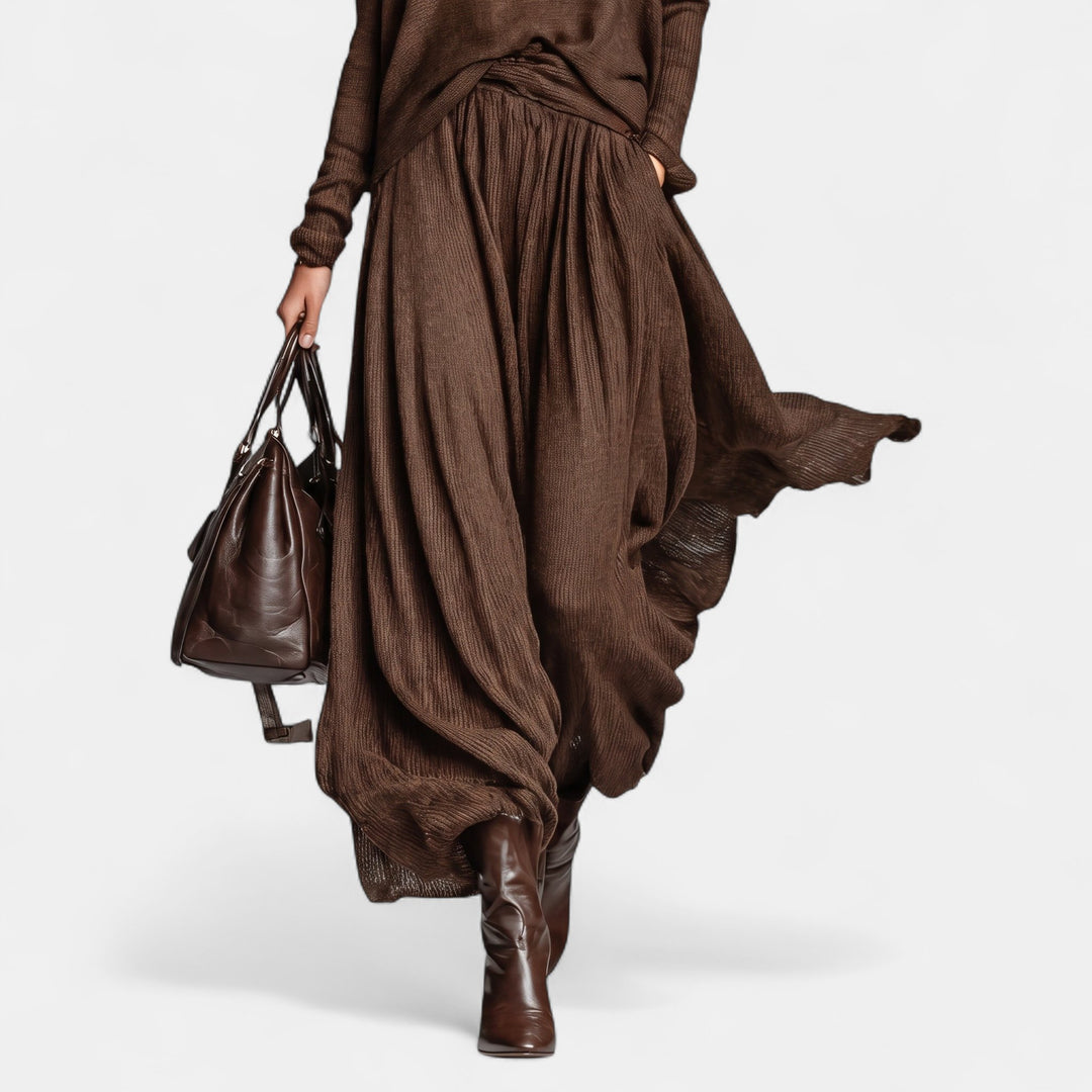 Women's Oversized Jumper, Boat Neck Ribbed Knit Dropped Shoulders