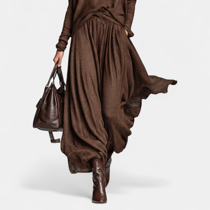 Women's Oversized Jumper, Boat Neck Ribbed Knit Dropped Shoulders