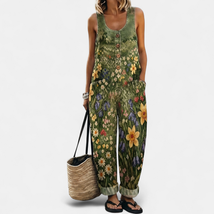 Women's Wide Leg Jumpsuit, Strapless Sleeveless Oversized