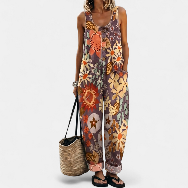Women's Wide Leg Jumpsuit, Strapless Sleeveless Oversized