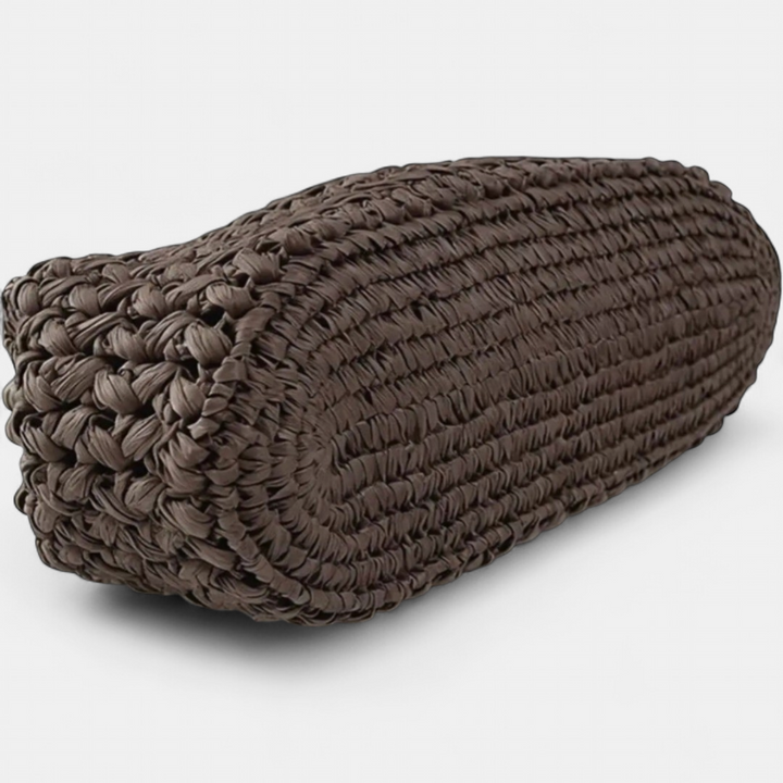 Women's Clutch Bag, Knit Crescent Top Handle