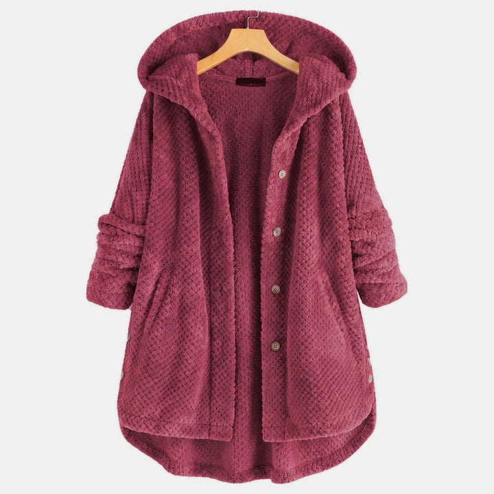 Women's Corduroy Jacket, Mid Thigh Relaxed Fit Button Front