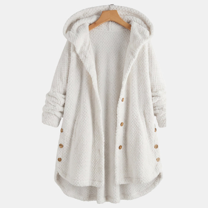 Women's Corduroy Jacket, Mid Thigh Relaxed Fit Button Front