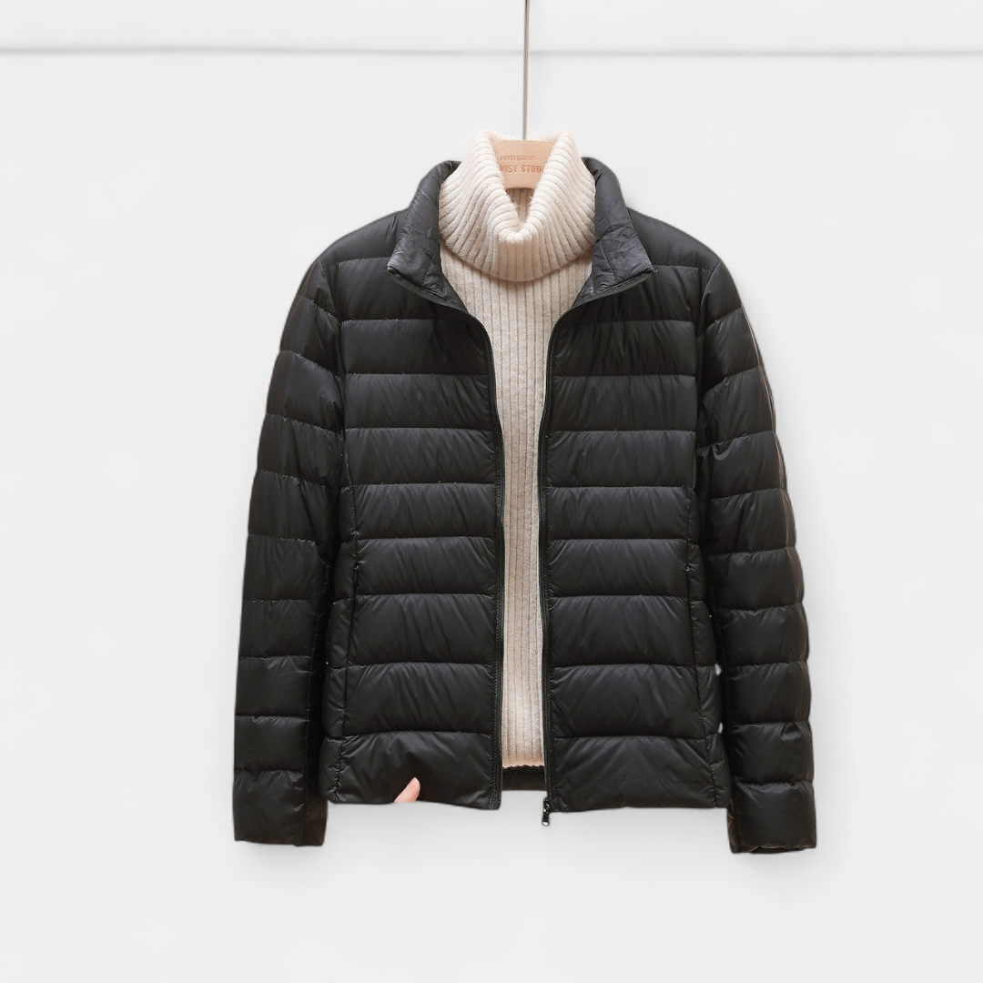 Women's Cropped Puffer Jacket, Lightweight Packable Down Hooded