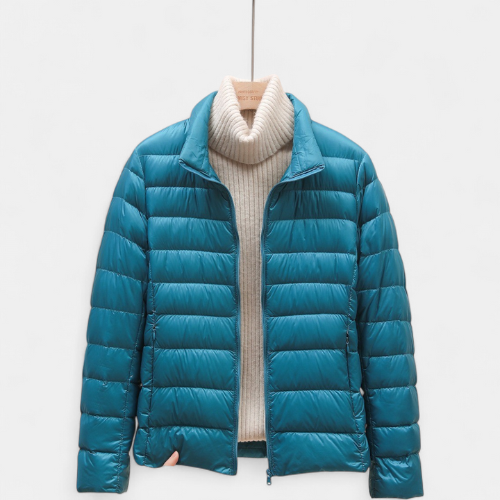 Women's Cropped Puffer Jacket, Lightweight Packable Down Hooded