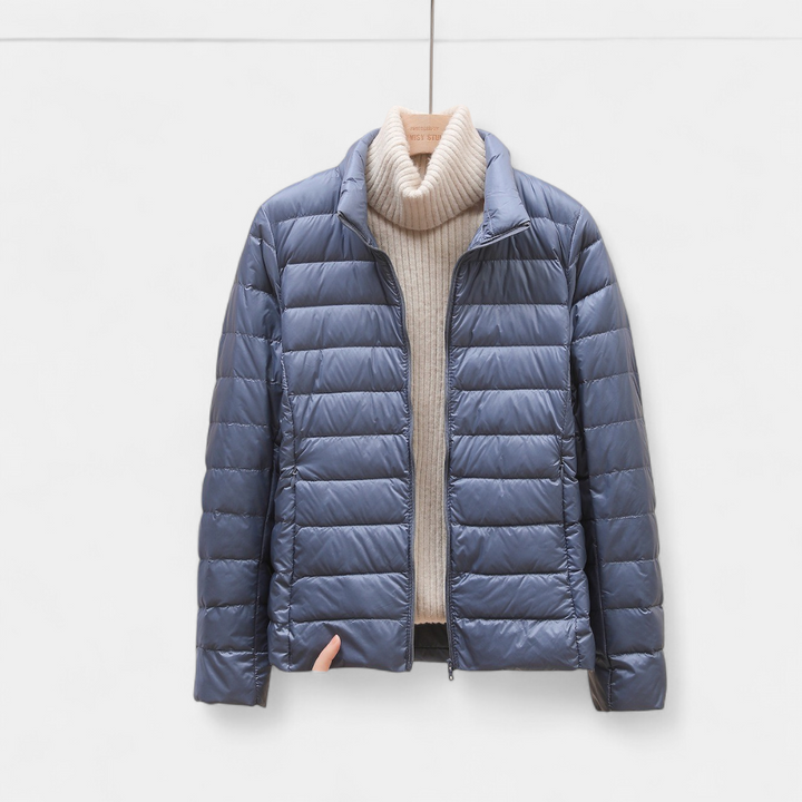 Women's Cropped Puffer Jacket, Lightweight Packable Down Hooded