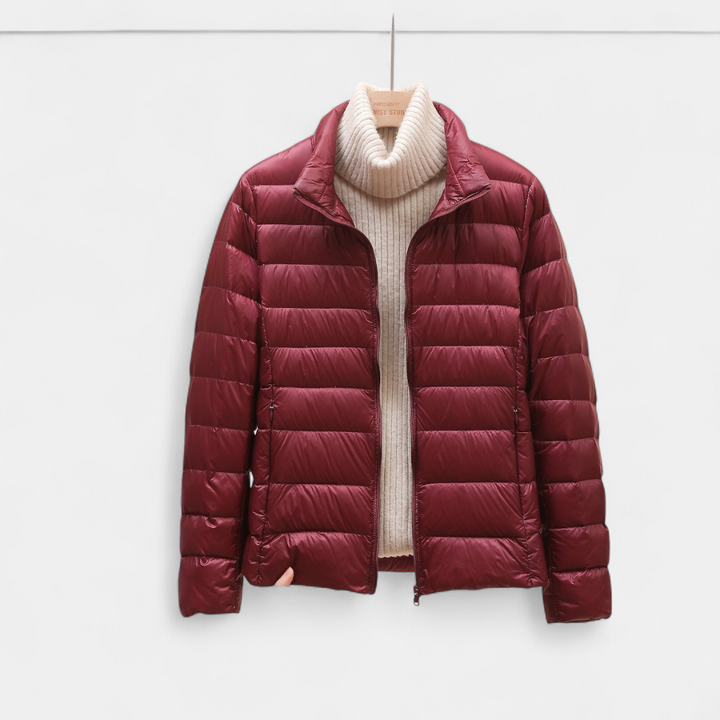Women's Cropped Puffer Jacket, Lightweight Packable Down Hooded