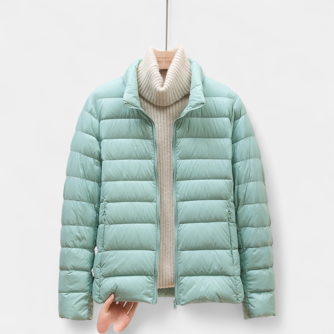 Women's Cropped Puffer Jacket, Lightweight Packable Down Hooded