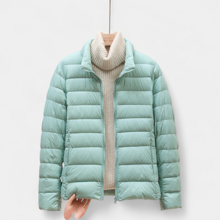 Women's Cropped Puffer Jacket, Lightweight Packable Down Hooded