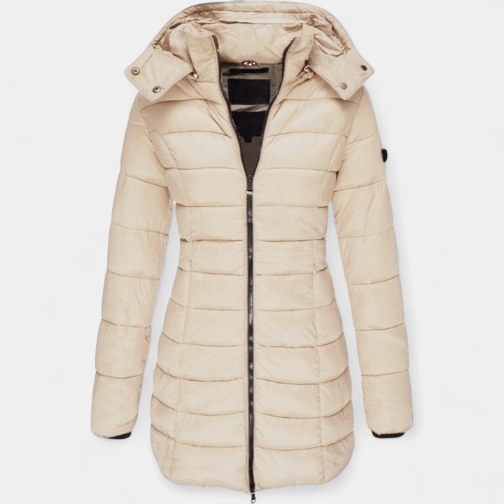 Women's Hooded Quilted Puffer Coat, Padded Winter Jacket