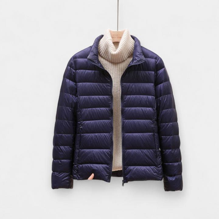Women's Cropped Puffer Jacket, Lightweight Packable Down Hooded