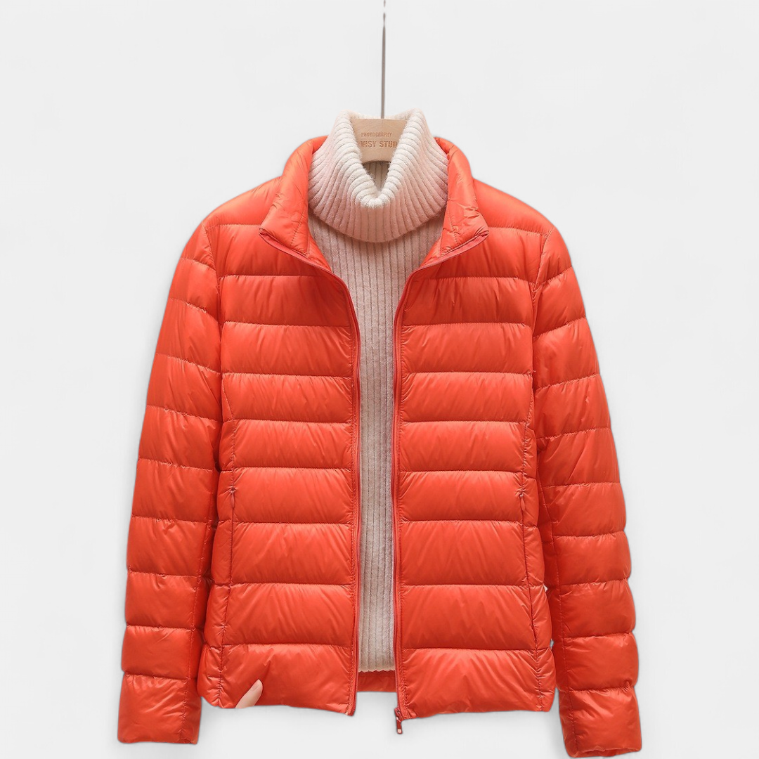 Women's Cropped Puffer Jacket, Lightweight Packable Down Hooded