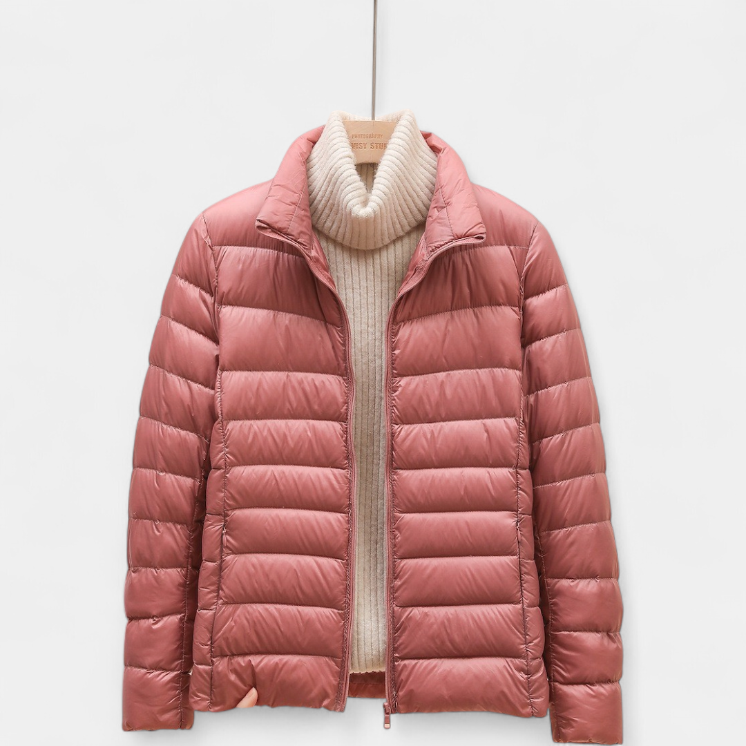 Women's Cropped Puffer Jacket, Lightweight Packable Down Hooded