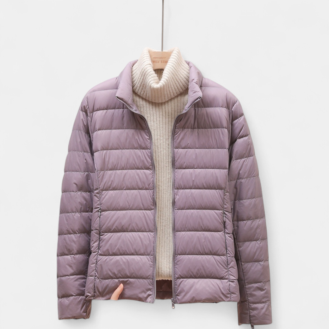 Women's Cropped Puffer Jacket, Lightweight Packable Down Hooded