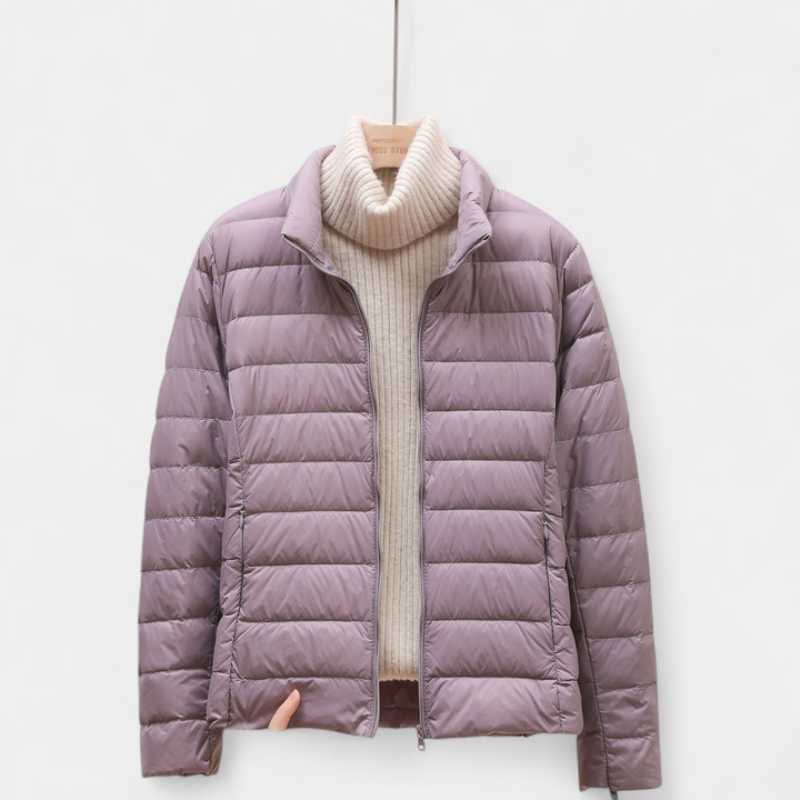 Women's Cropped Puffer Jacket, Lightweight Packable Down Hooded