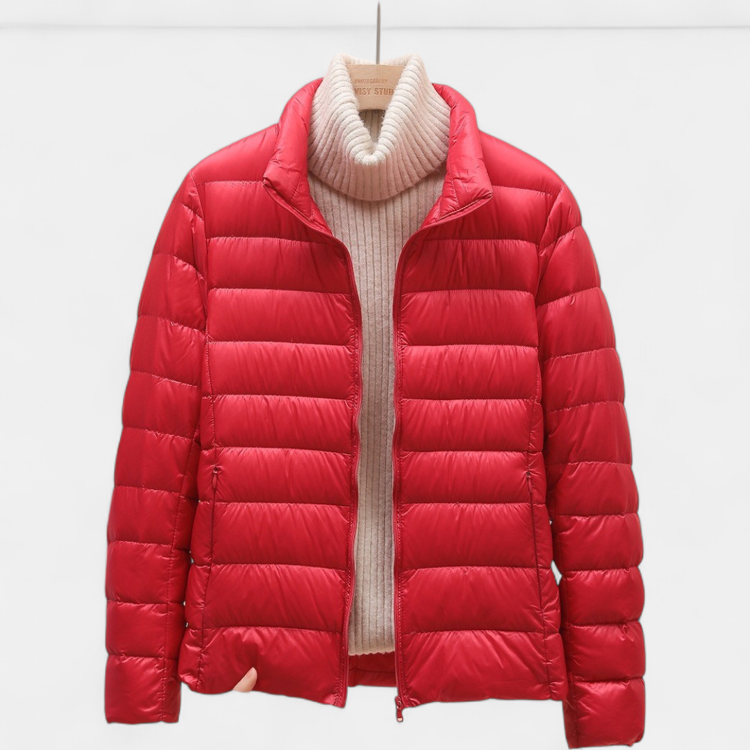 Women's Cropped Puffer Jacket, Lightweight Packable Down Hooded