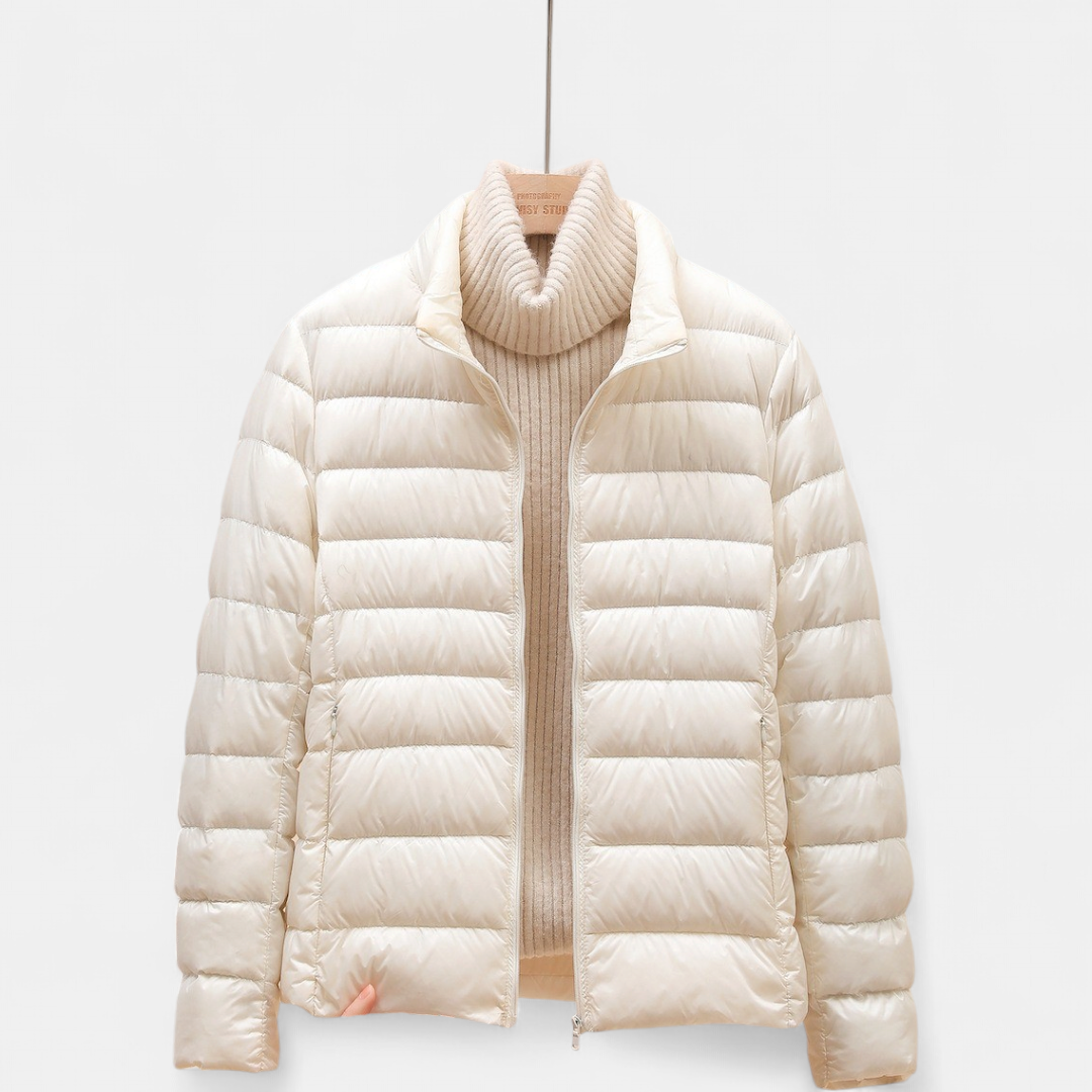 Women's Cropped Puffer Jacket, Lightweight Packable Down Hooded