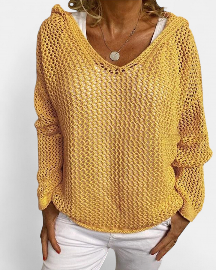 Women's Oversized Crochet Cardigan, Lightweight Open Knit Long Sleeve