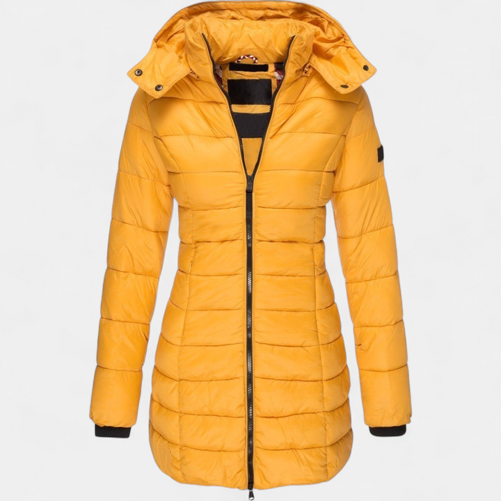 Women's Hooded Quilted Puffer Coat, Padded Winter Jacket